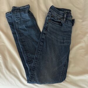 American Eagle Outfitters Women's Dark Blue Skinny Jeans
